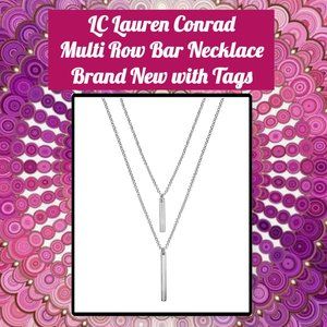 LC Lauren Conrad Multi Row Bar Necklace
